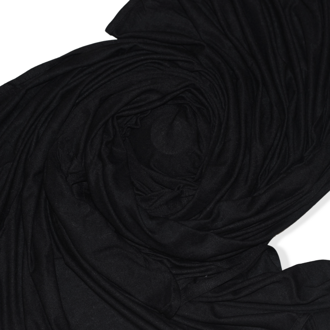 Premium Jersey Hijab - Black