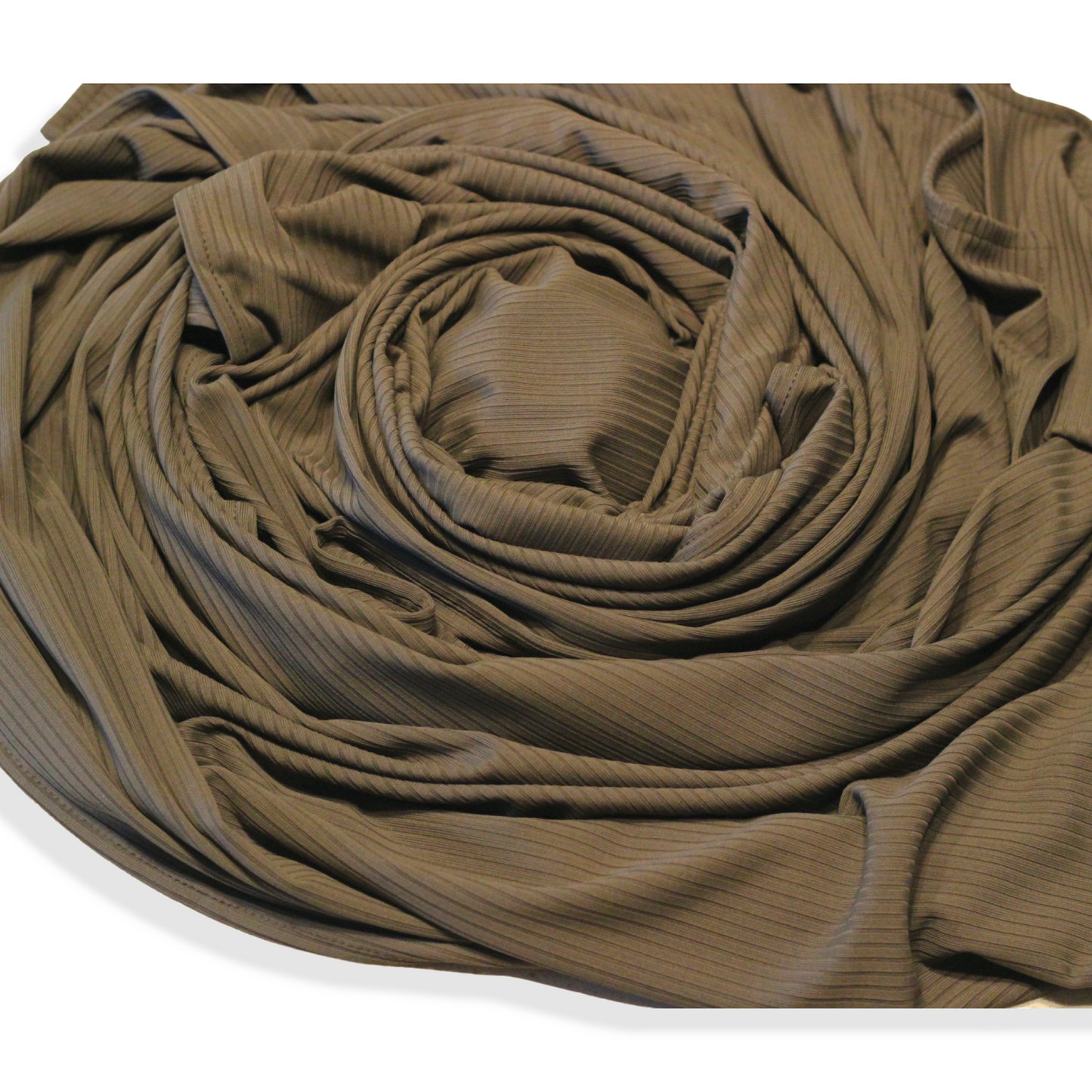 Ribbed Jersey Hijab - Army