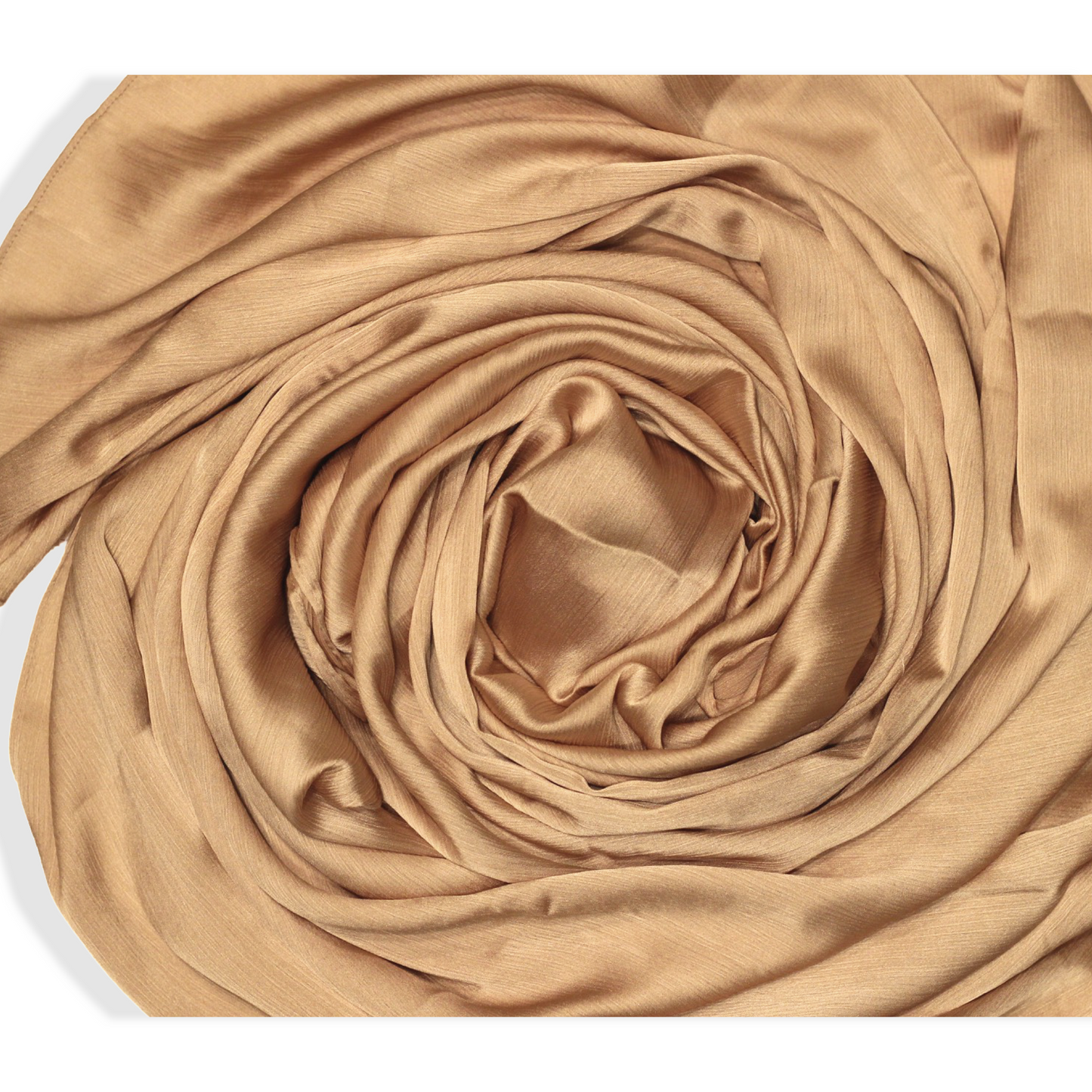 Satin Crinkle Hijab - Peach