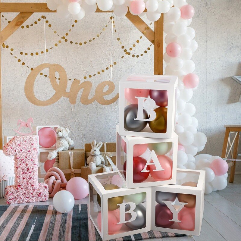 Eid Transparent Letter Box Balloons