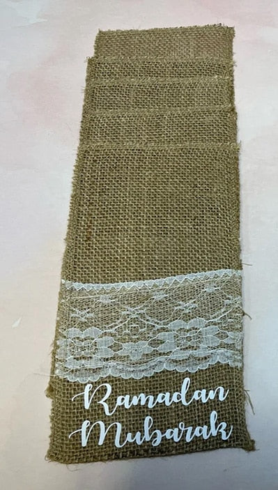 Burlap Cutlery Holders