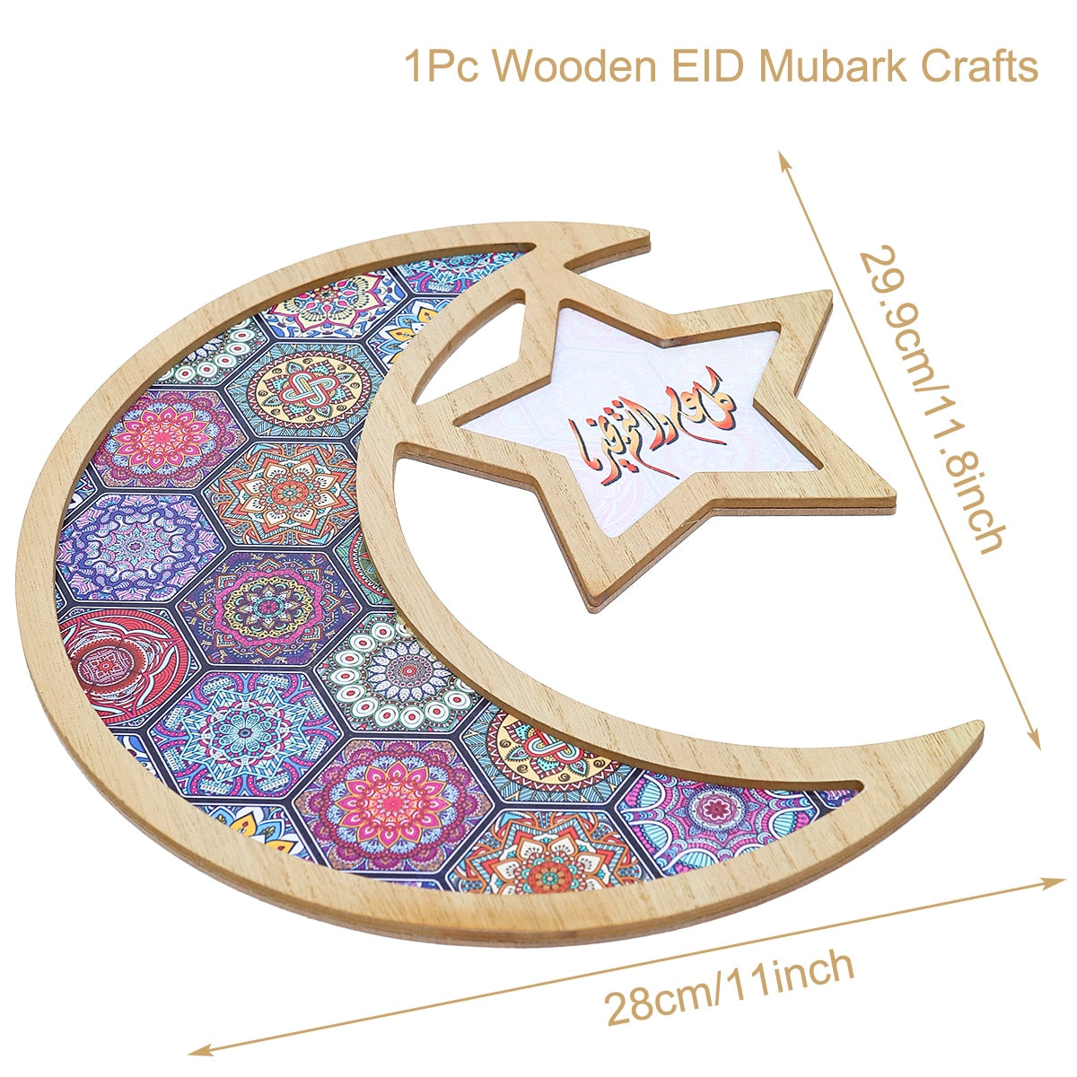 Crescent Star - Wooden Tray