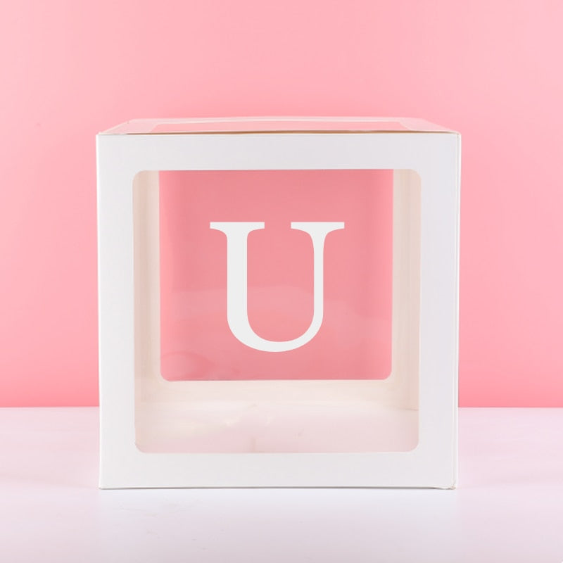 Eid Transparent Letter Box Balloons