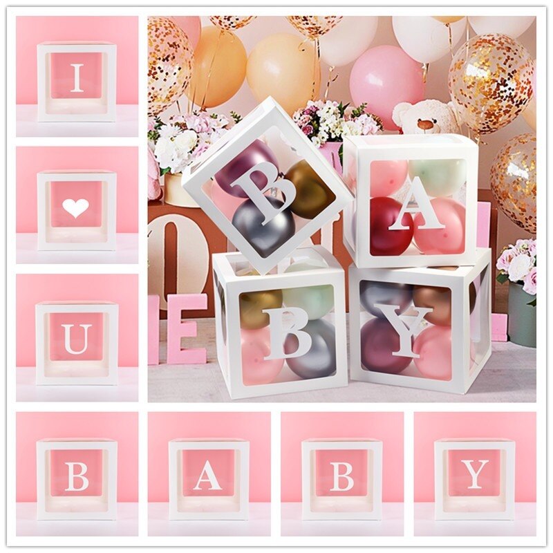 Eid Transparent Letter Box Balloons