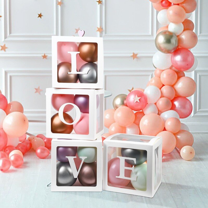 Eid Transparent Letter Box Balloons
