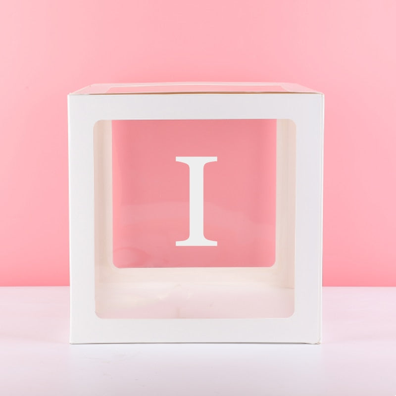 Eid Transparent Letter Box Balloons