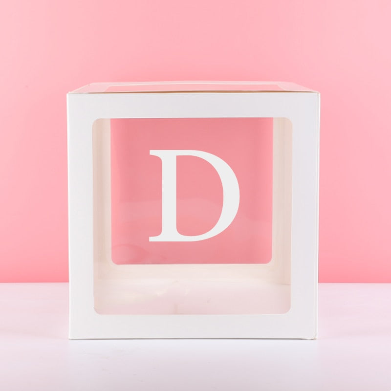 Eid Transparent Letter Box Balloons