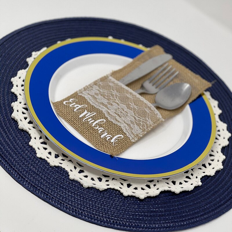 Burlap Cutlery Holders