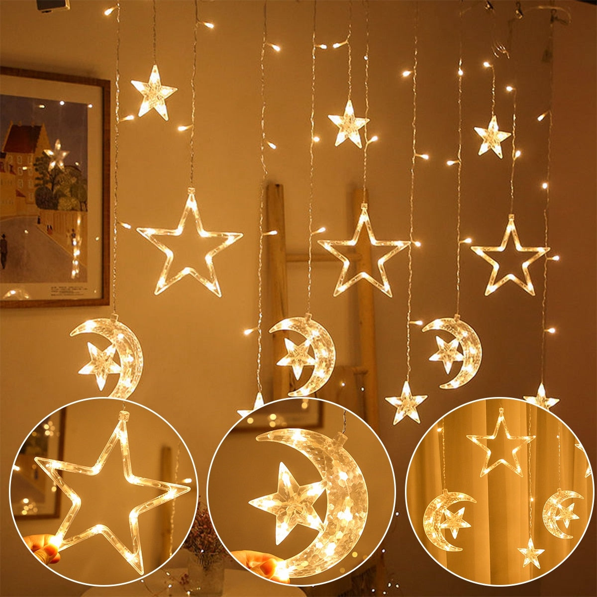 Star/Crescent Lights for Ramadan/Eid